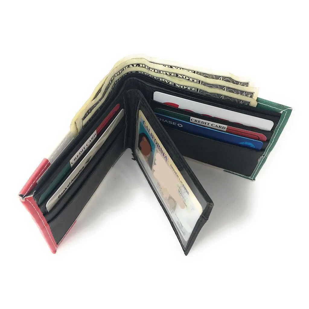 100 LOT Printed Designs Bifold Wallets In Gift Box Cash Card Id Slots Mens Womens Youth Wholesale