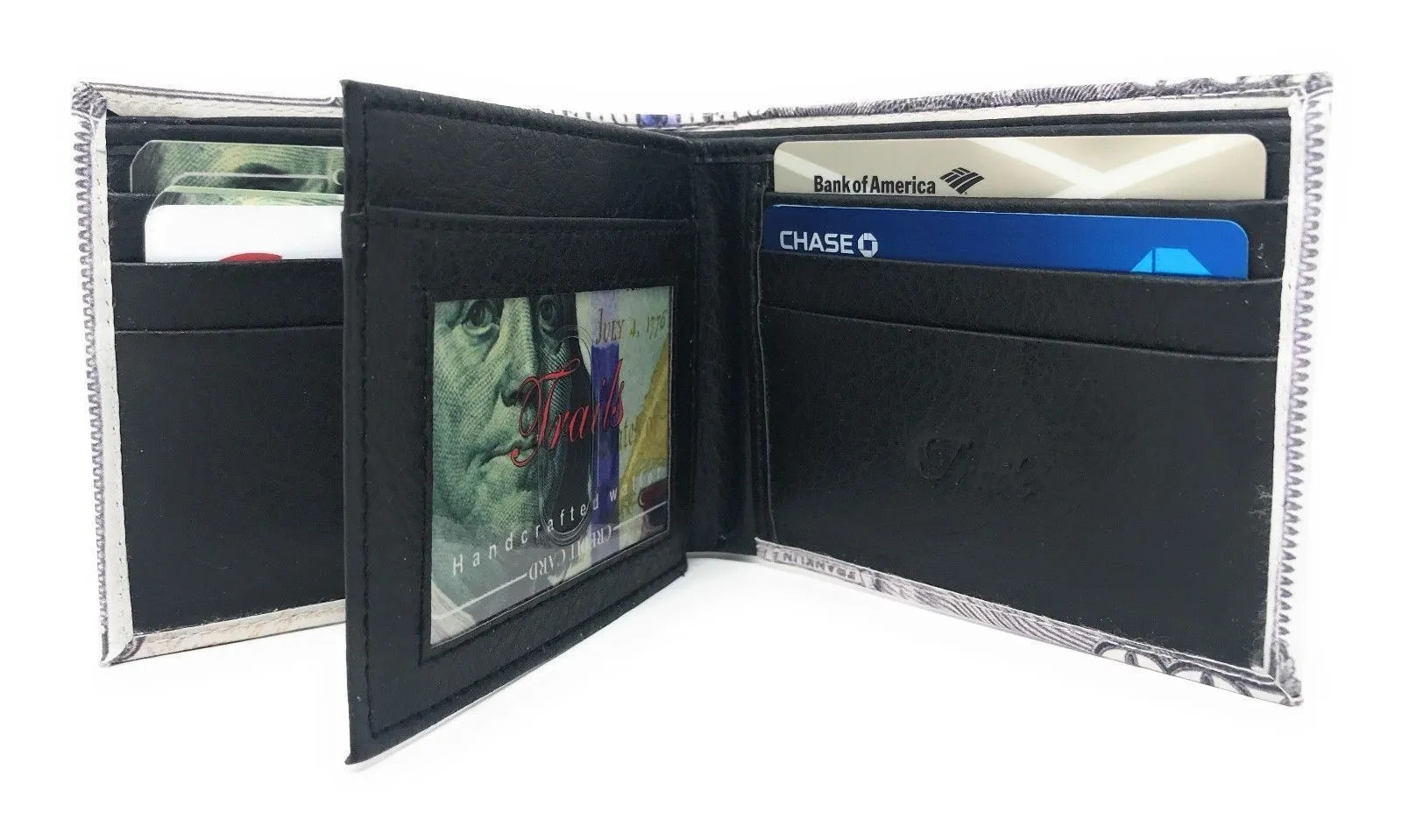 100 LOT Printed Designs Bifold Wallets In Gift Box Cash Card Id Slots Mens Womens Youth Wholesale