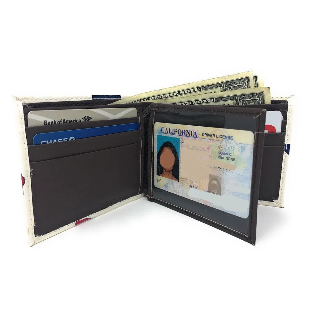 100 LOT Printed Designs Bifold Wallets In Gift Box Cash Card Id Slots Mens Womens Youth Wholesale
