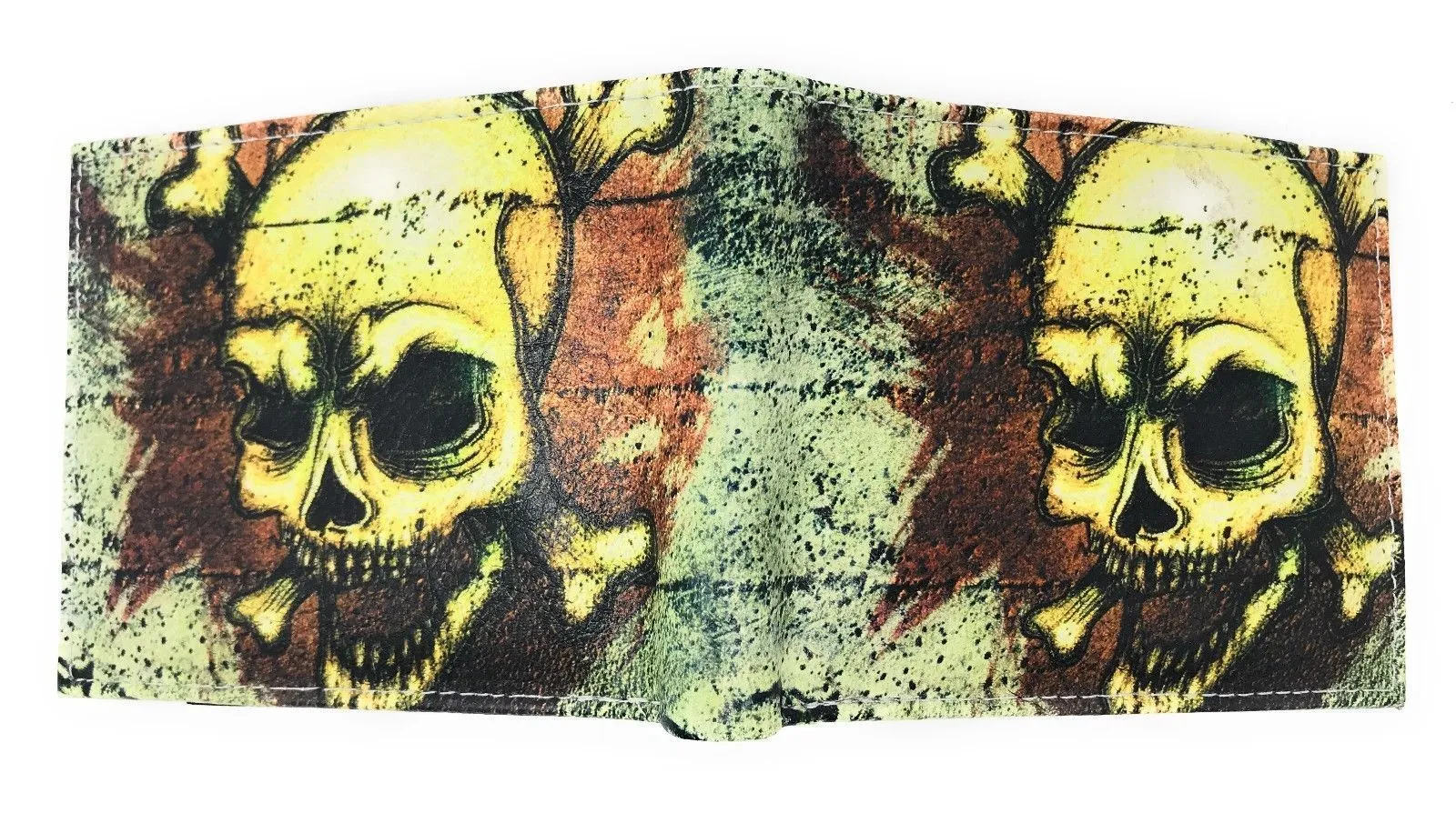 100 LOT Printed Designs Bifold Wallets In Gift Box Cash Card Id Slots Mens Womens Youth Wholesale