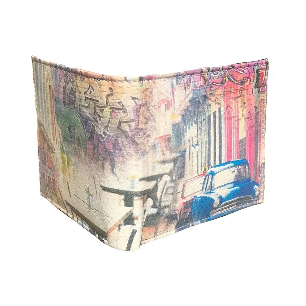 100 LOT Printed Designs Bifold Wallets In Gift Box Cash Card Id Slots Mens Womens Youth Wholesale