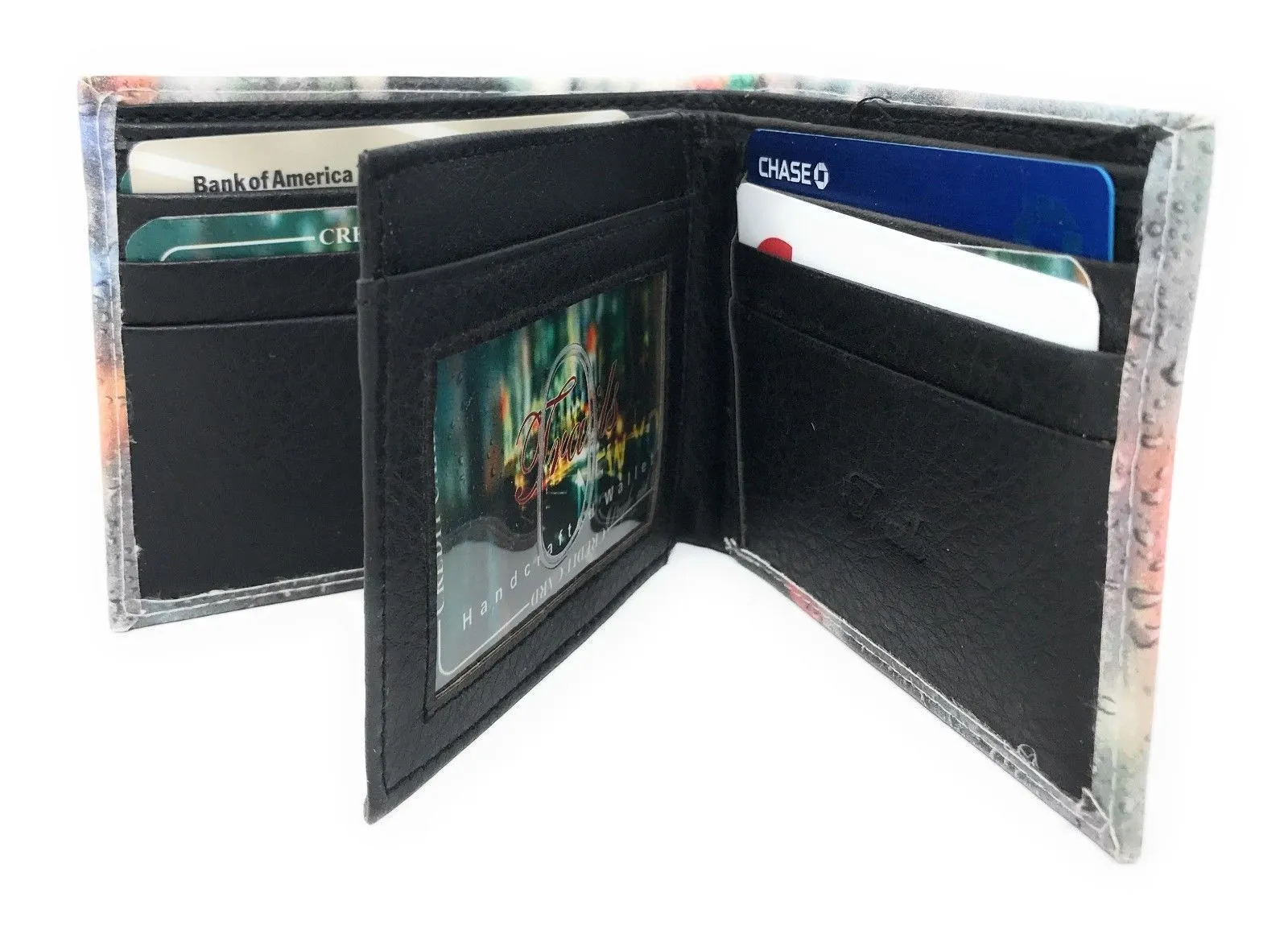 100 LOT Printed Designs Bifold Wallets In Gift Box Cash Card Id Slots Mens Womens Youth Wholesale