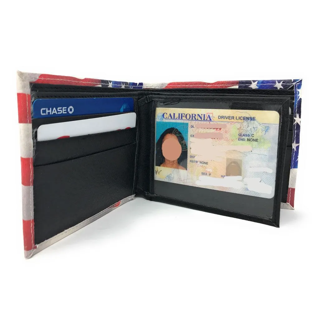 100 LOT Printed Designs Bifold Wallets In Gift Box Cash Card Id Slots Mens Womens Youth Wholesale