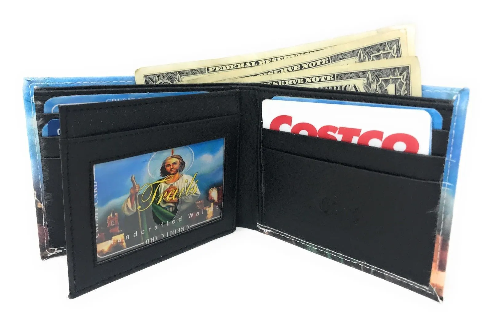 100 LOT Printed Designs Bifold Wallets In Gift Box Cash Card Id Slots Mens Womens Youth Wholesale