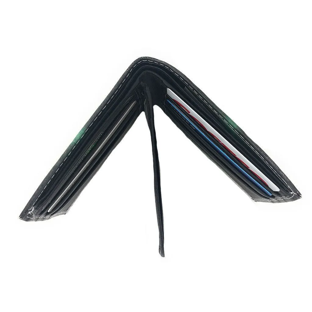 100 LOT Printed Designs Bifold Wallets In Gift Box Cash Card Id Slots Mens Womens Youth Wholesale