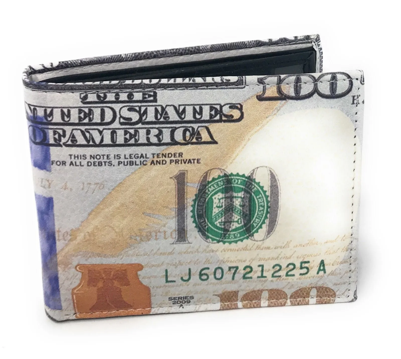 100 LOT Printed Designs Bifold Wallets In Gift Box Cash Card Id Slots Mens Womens Youth Wholesale