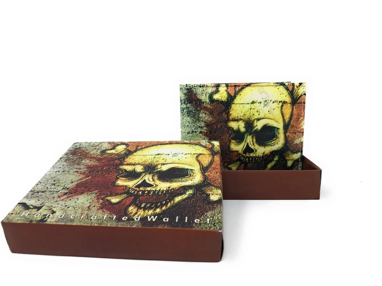 100 LOT Printed Designs Bifold Wallets In Gift Box Cash Card Id Slots Mens Womens Youth Wholesale