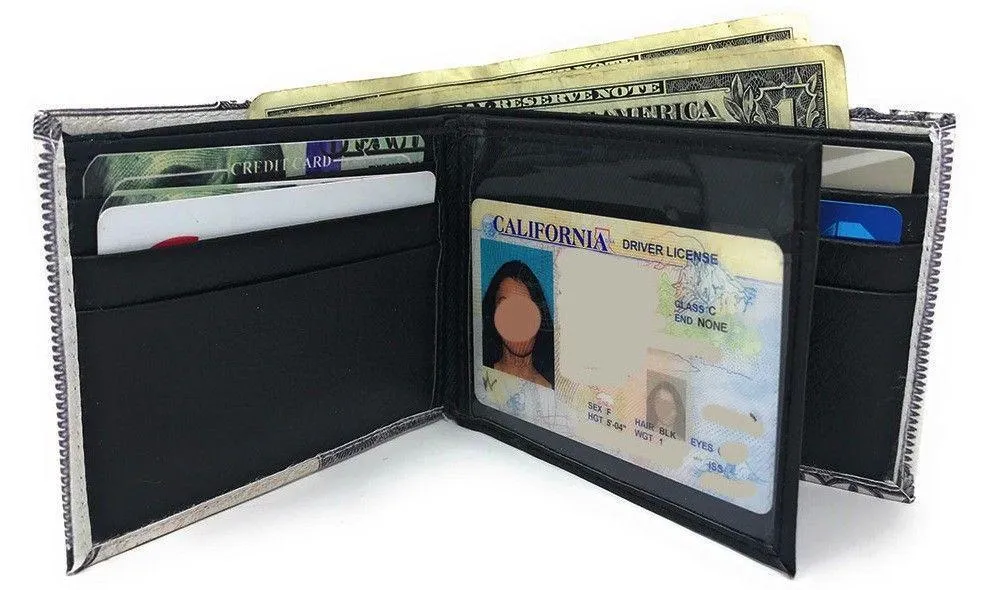 100 LOT Printed Designs Bifold Wallets In Gift Box Cash Card Id Slots Mens Womens Youth Wholesale
