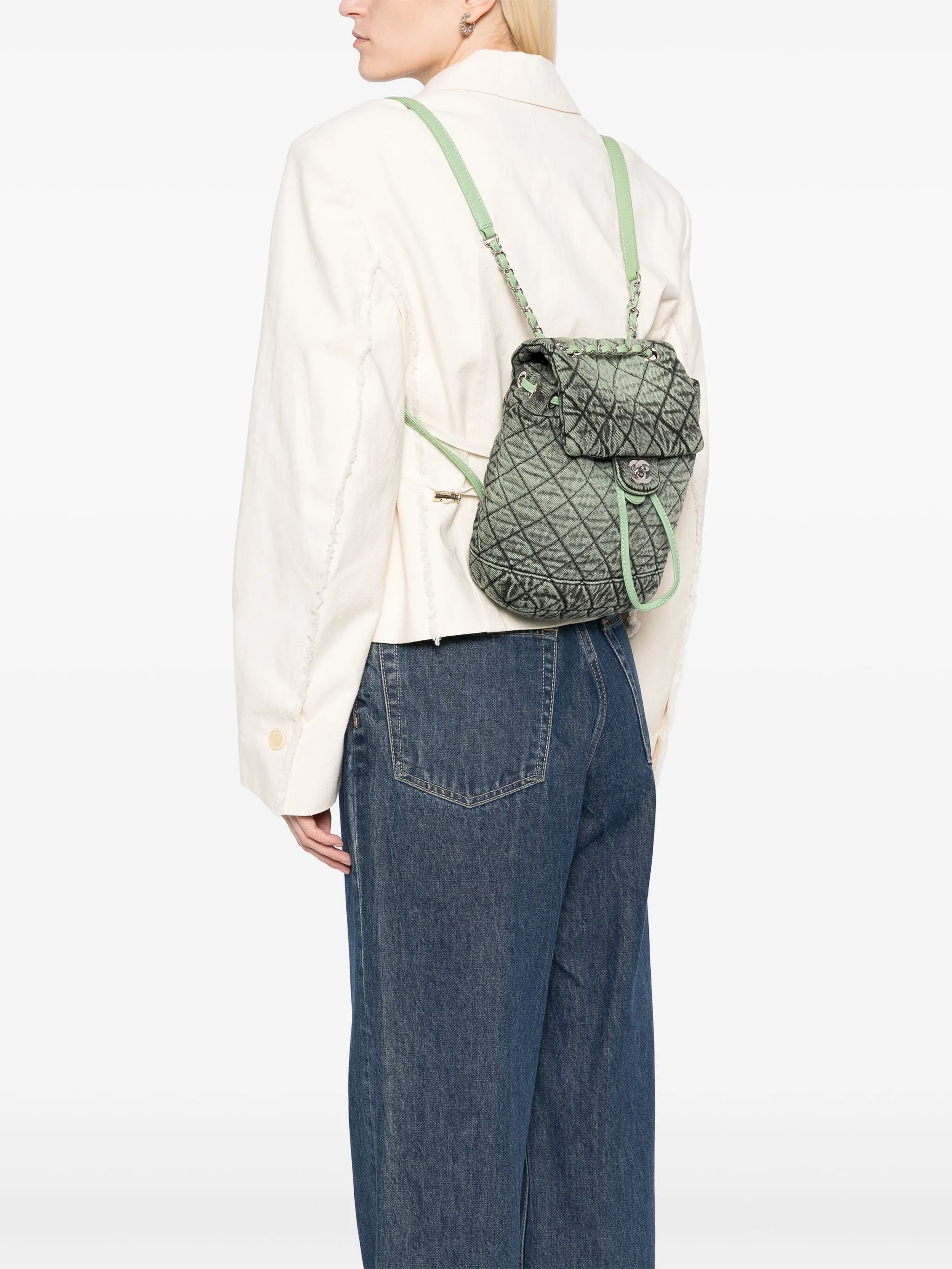2020 Denimpression Green Backpack