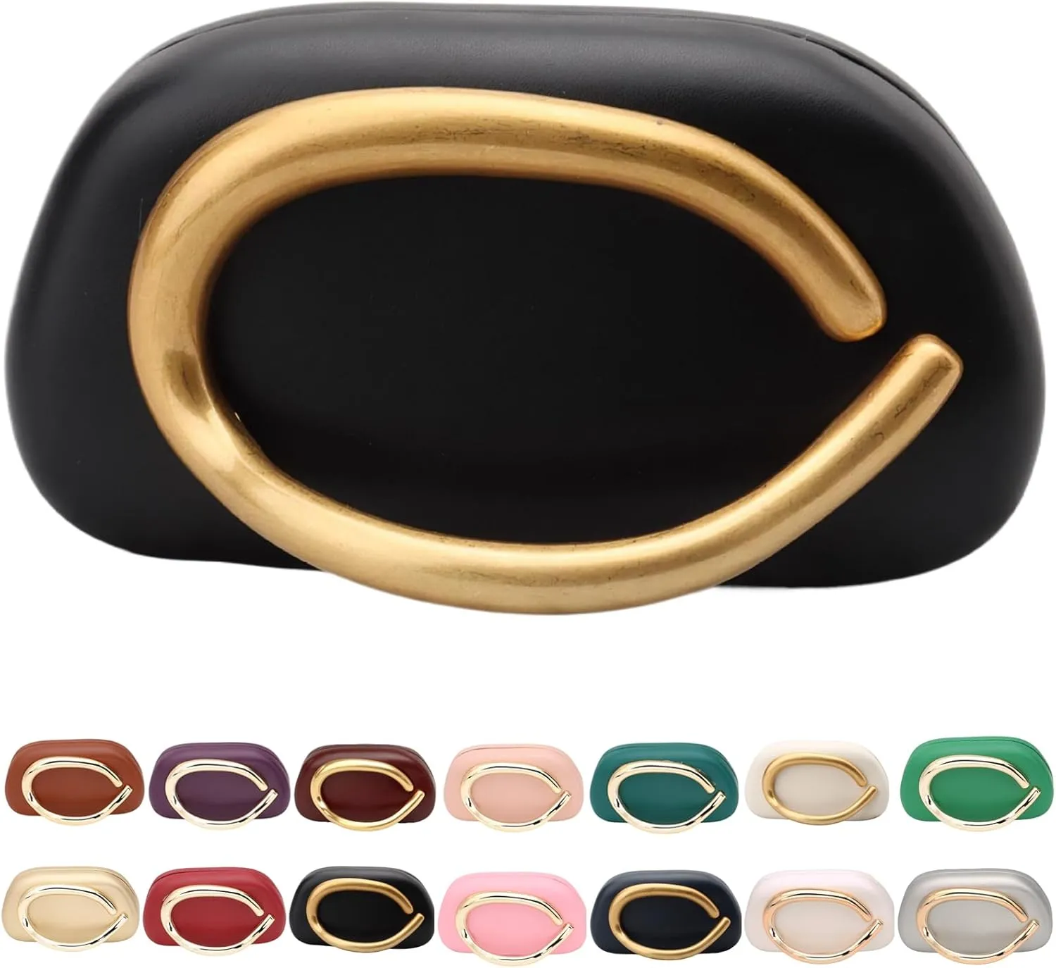 2025 Clutch Purses for Women, Small Leather Handbags with Detachable Chain Strap, Trendy Evening Bags for Weddings & Parties