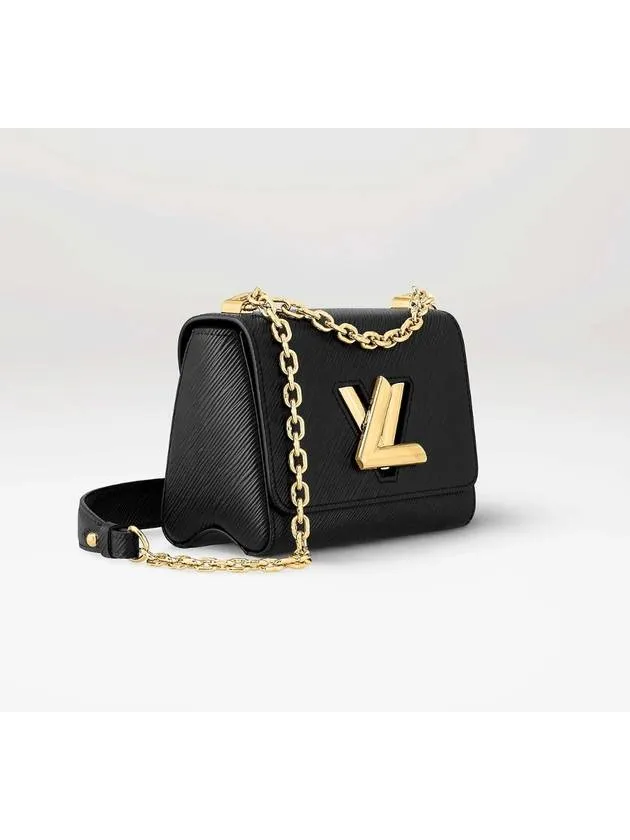 24 Years Women s Twist PM Chain Mini Bag Cross Black Gold 21119