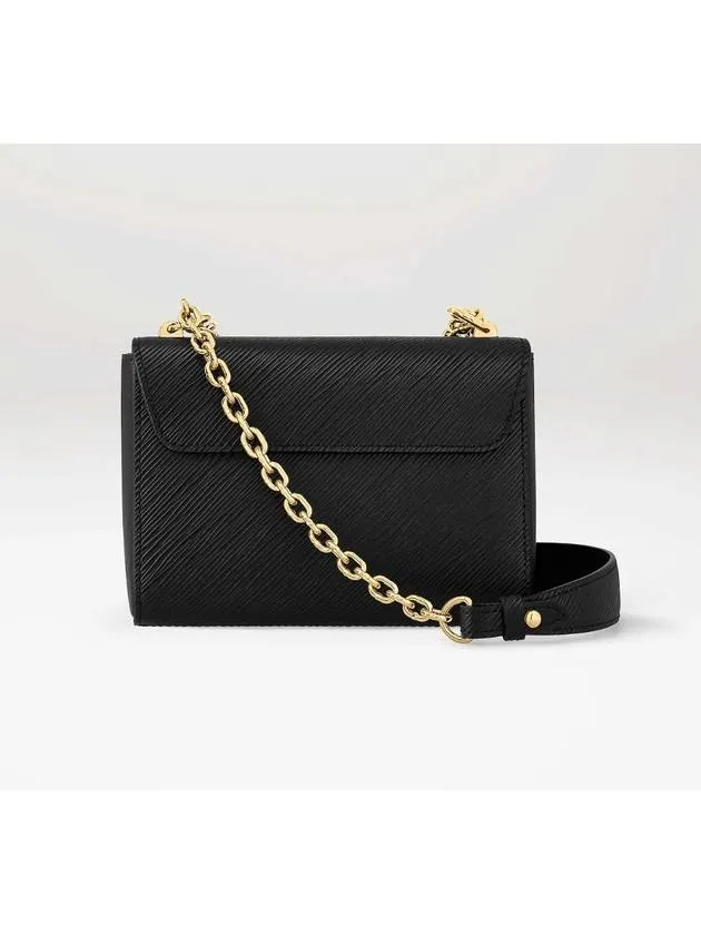 24 Years Women s Twist PM Chain Mini Bag Cross Black Gold 21119