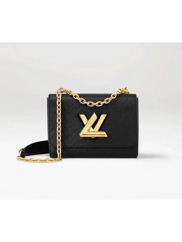 24 Years Women s Twist PM Chain Mini Bag Cross Black Gold 21119