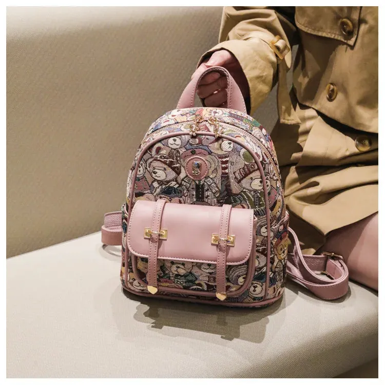 24*23*12cm Bear Luxury Women's hand Bag Designer Crossbody Shoulder Purses Handbag Women Clutch Travel Tote Bag