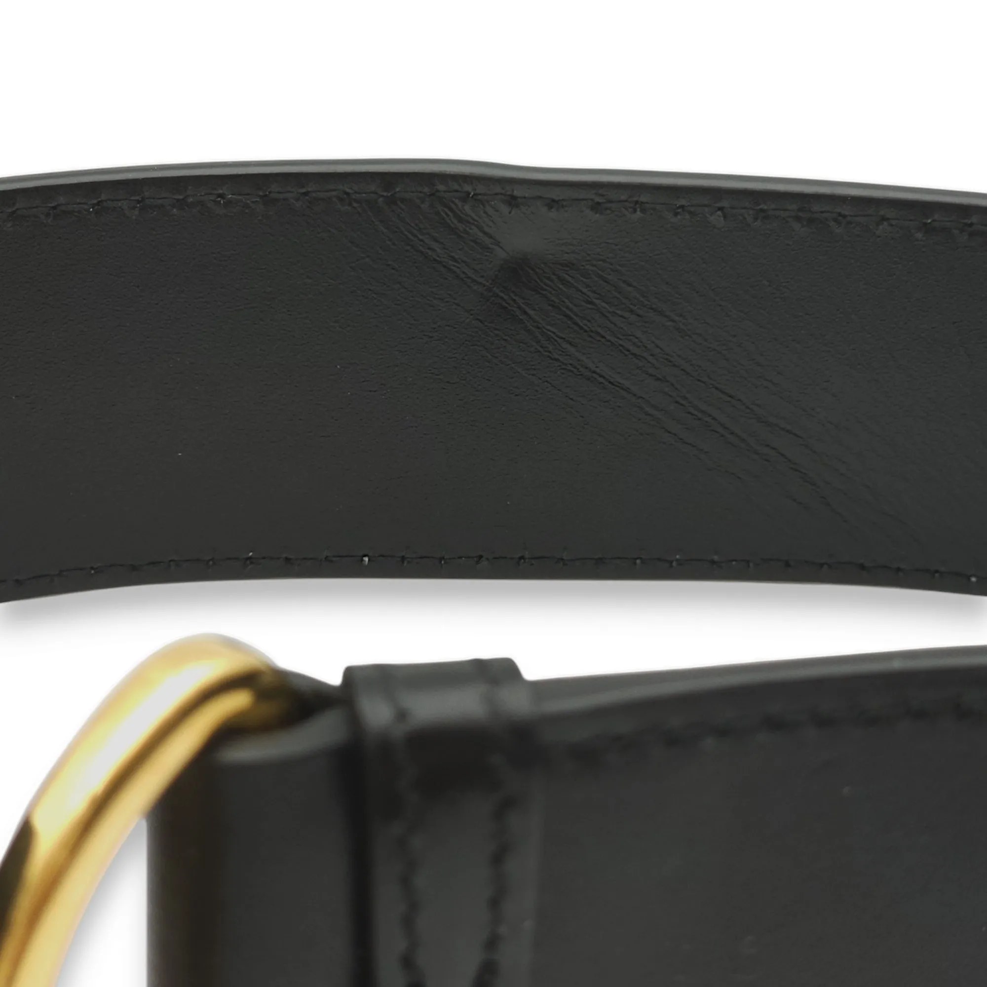30 Montaigne Box Black Crossbody Bag in Calfskin, Gold hardware