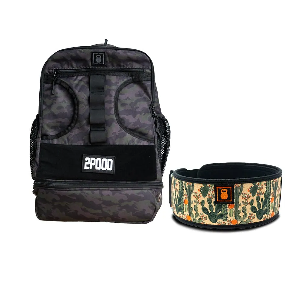 4" Prickly Pear Belt & Backpack 3.0 Bundle