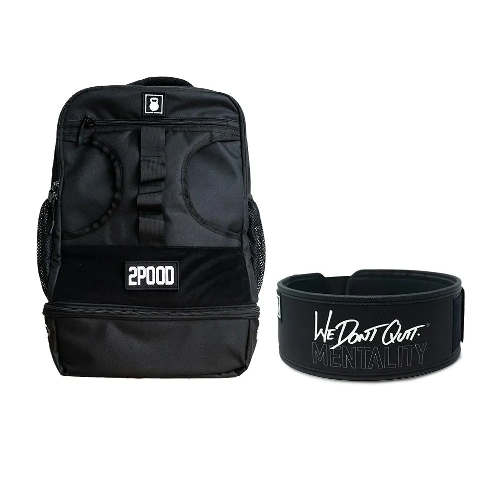 4" We Don't Quit by Craig Richey Belt & Backpack 3.0 Bundle