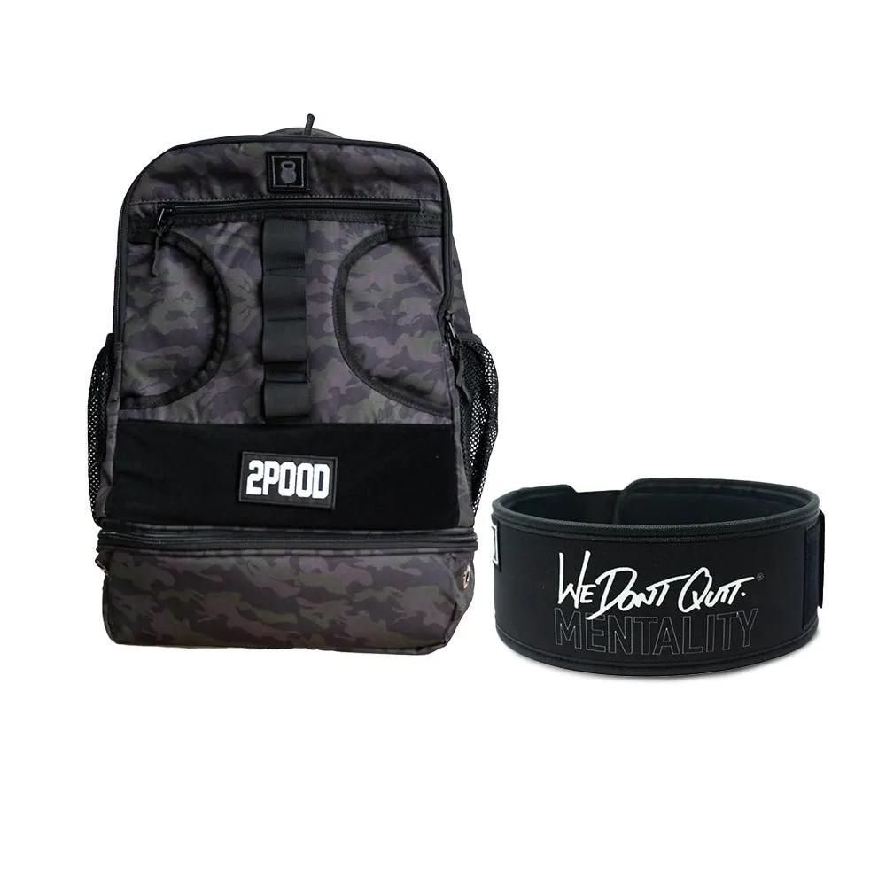 4" We Don't Quit by Craig Richey Belt & Backpack 3.0 Bundle