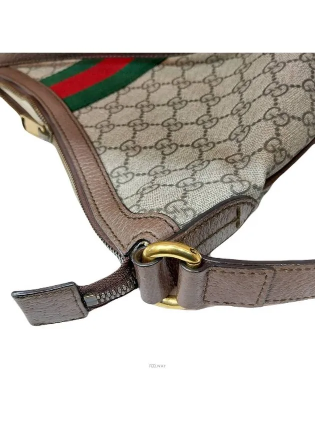 598125 Ophidia GG Supreme Canvas Harpymoon Hobo Small Shoulder Bag