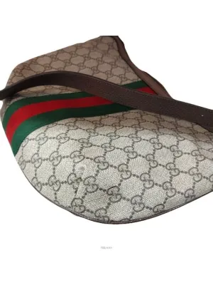 598125 Ophidia GG Supreme Canvas Harpymoon Hobo Small Shoulder Bag