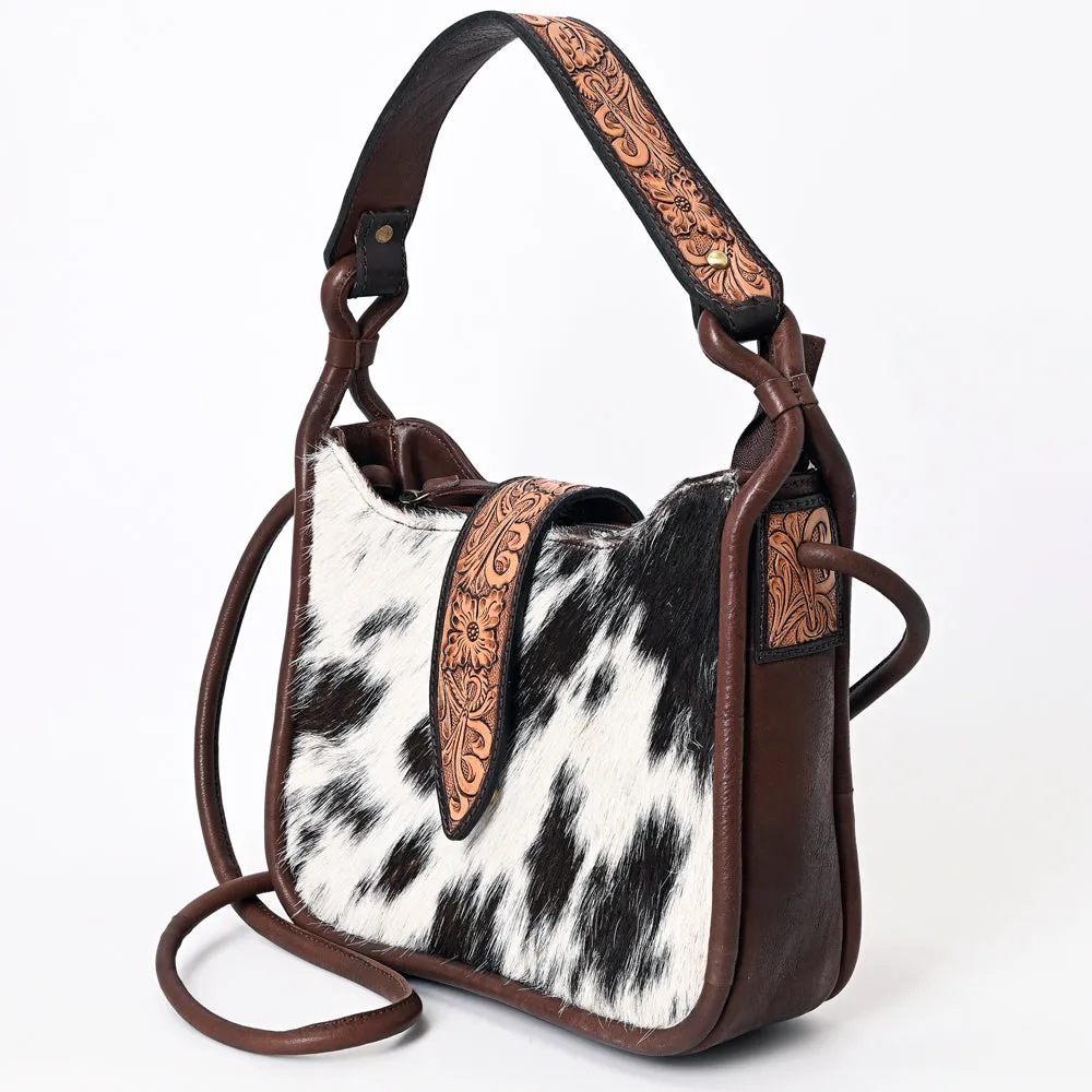 ADBGA370 American Darling Hand Tooled Hair On Genuine Leather Women Bag Western Handbag Purse