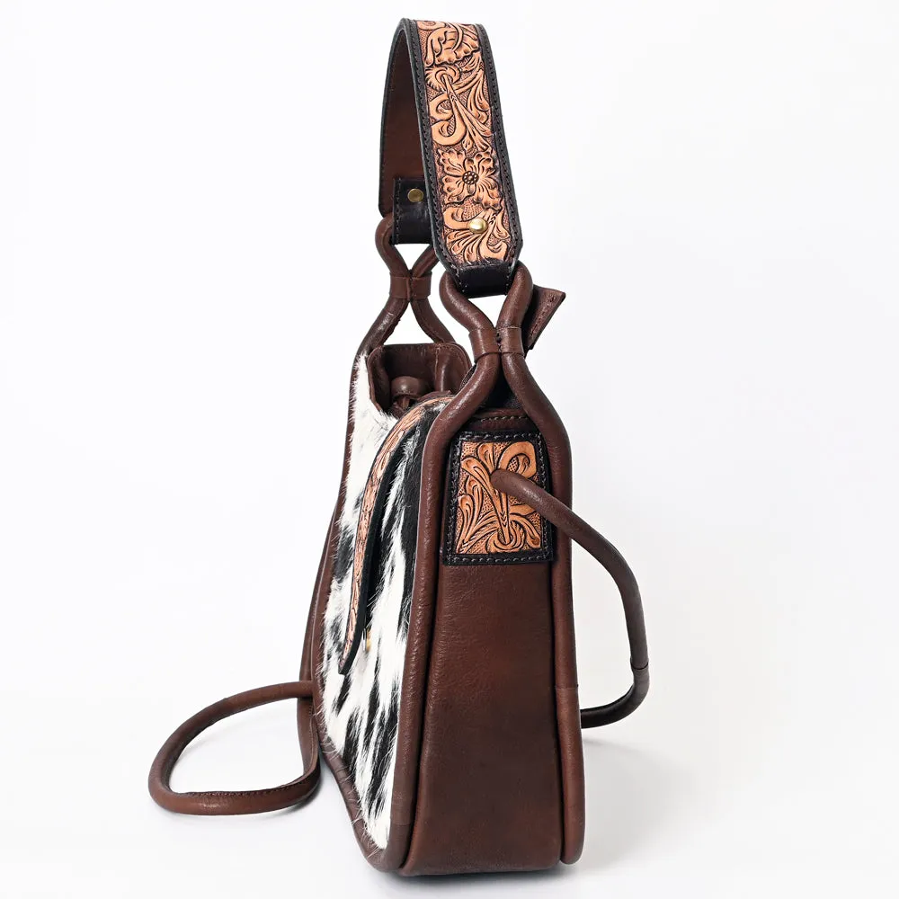 ADBGA370 American Darling Hand Tooled Hair On Genuine Leather Women Bag Western Handbag Purse