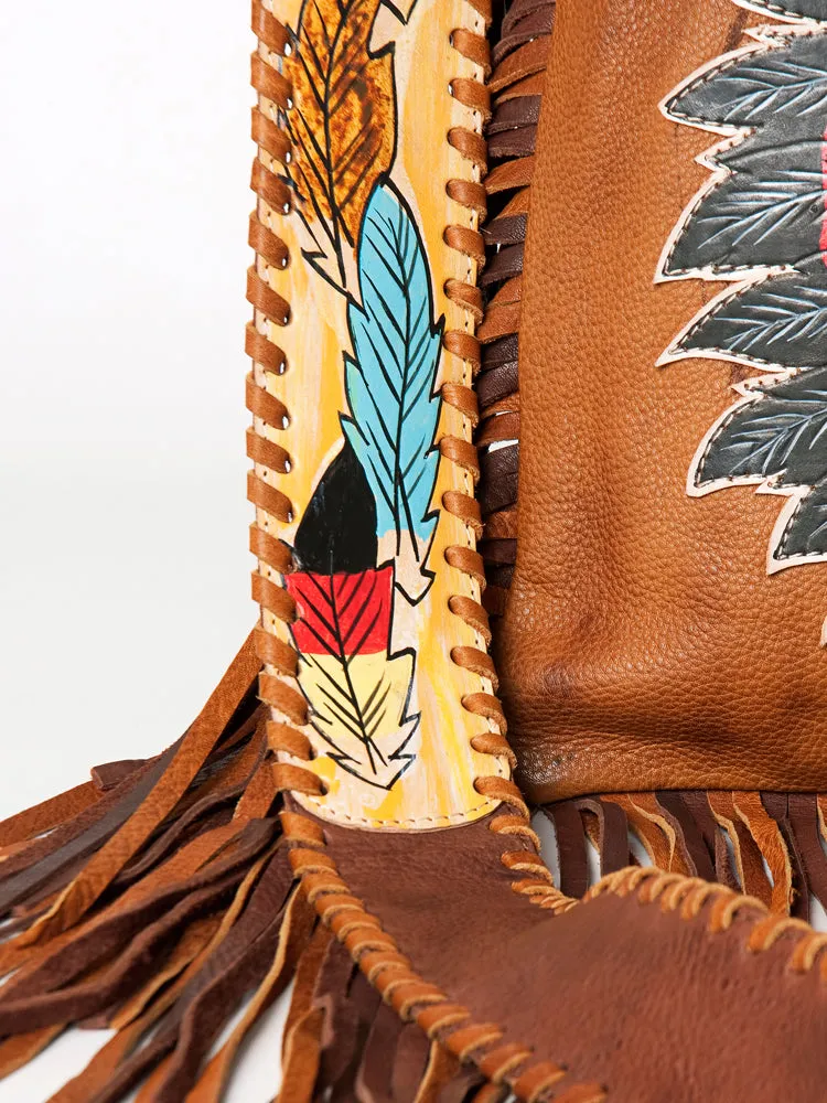 ADBGM236A American Darling Hand Tooled Genuine Leather Women Bag Western Handbag Purse