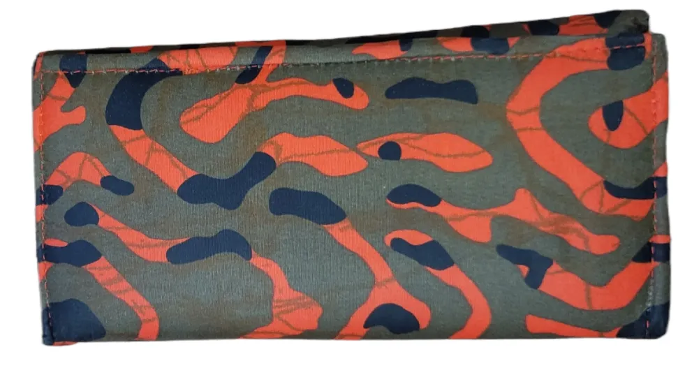 African Print Fabric Trifold Wallet | Geri's Bluffing Boutique