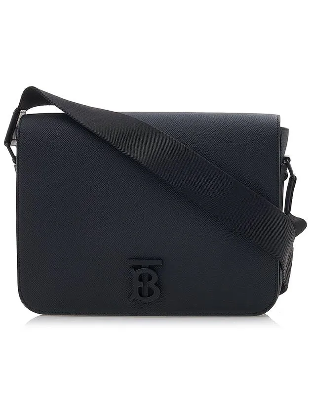 Alfred Leather Small Messenger Bag Black