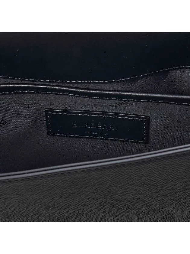 Alfred Leather Small Messenger Bag Black