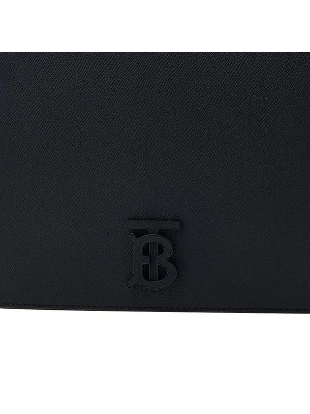 Alfred Leather Small Messenger Bag Black
