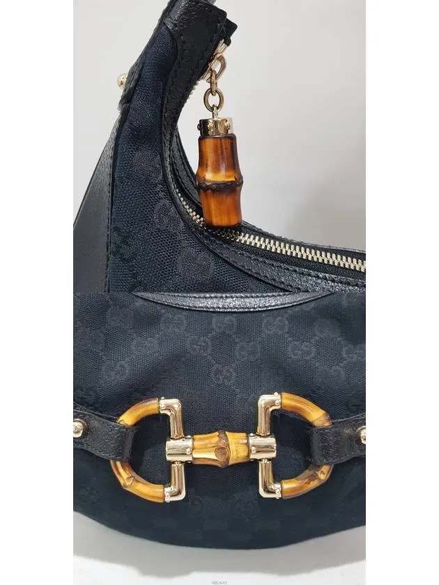 Amalfi Horsebit Bamboo Hobo Bag 154378