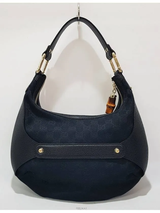 Amalfi Horsebit Bamboo Hobo Bag 154378