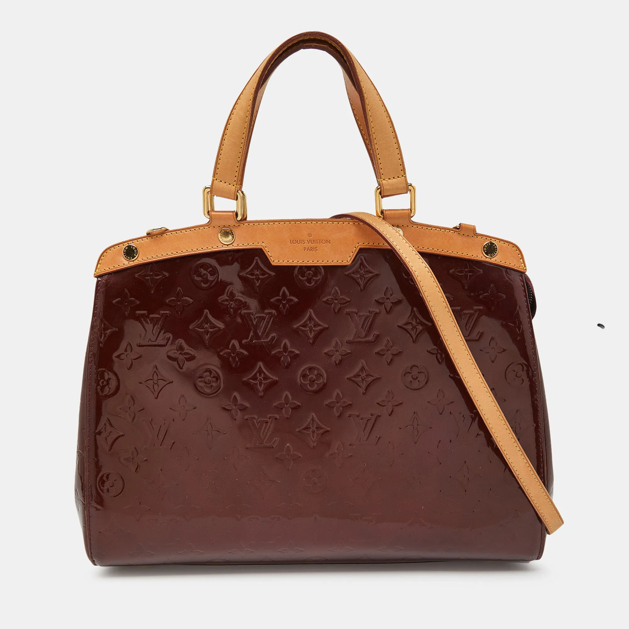 Amarante Monogram Vernis Brea GM Bag