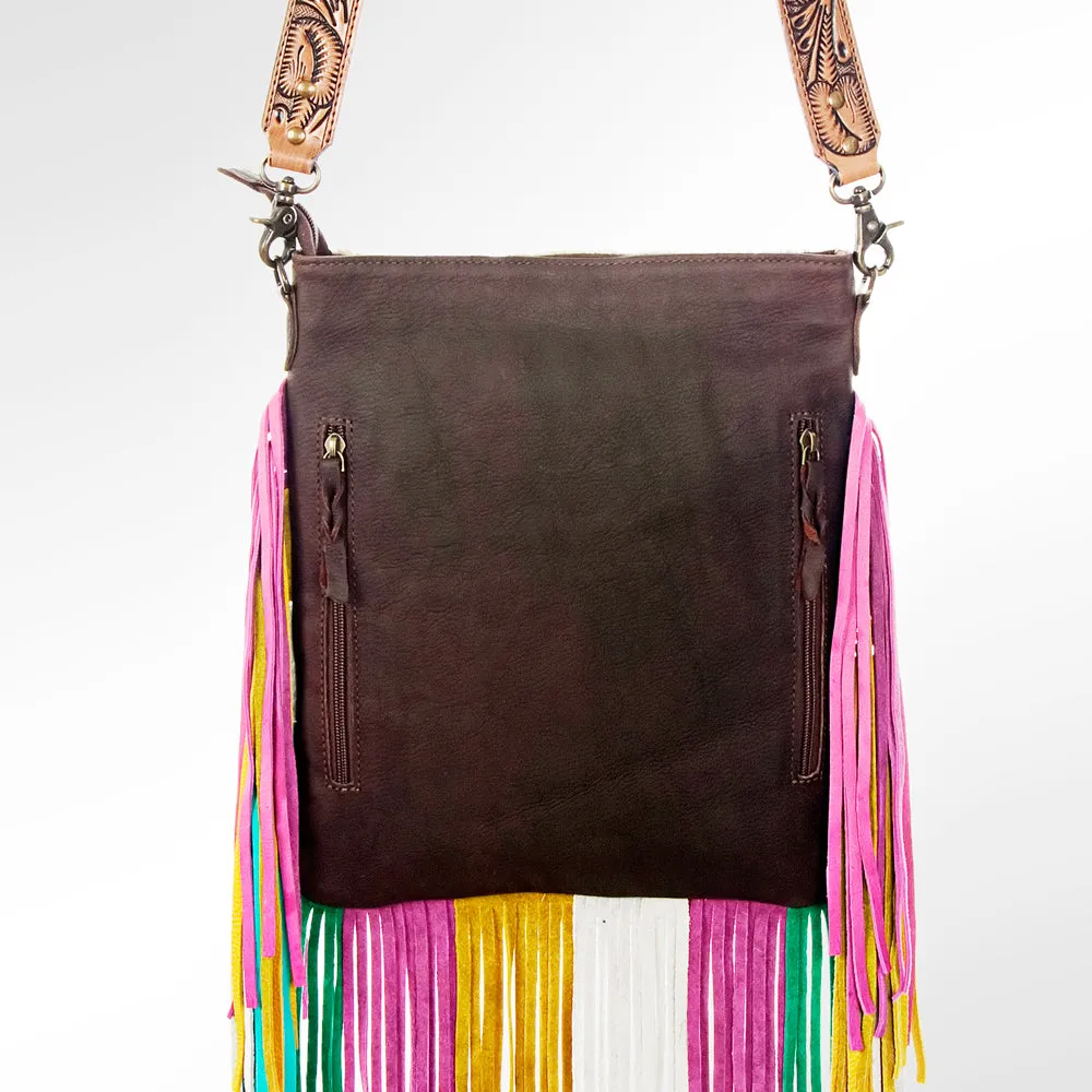 American Darling ADBG606 Messenger Hair-On Genuine Leather Women Bag Western Handbag Purse