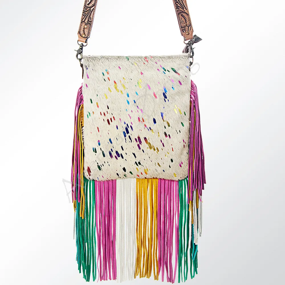 American Darling ADBG606 Messenger Hair-On Genuine Leather Women Bag Western Handbag Purse