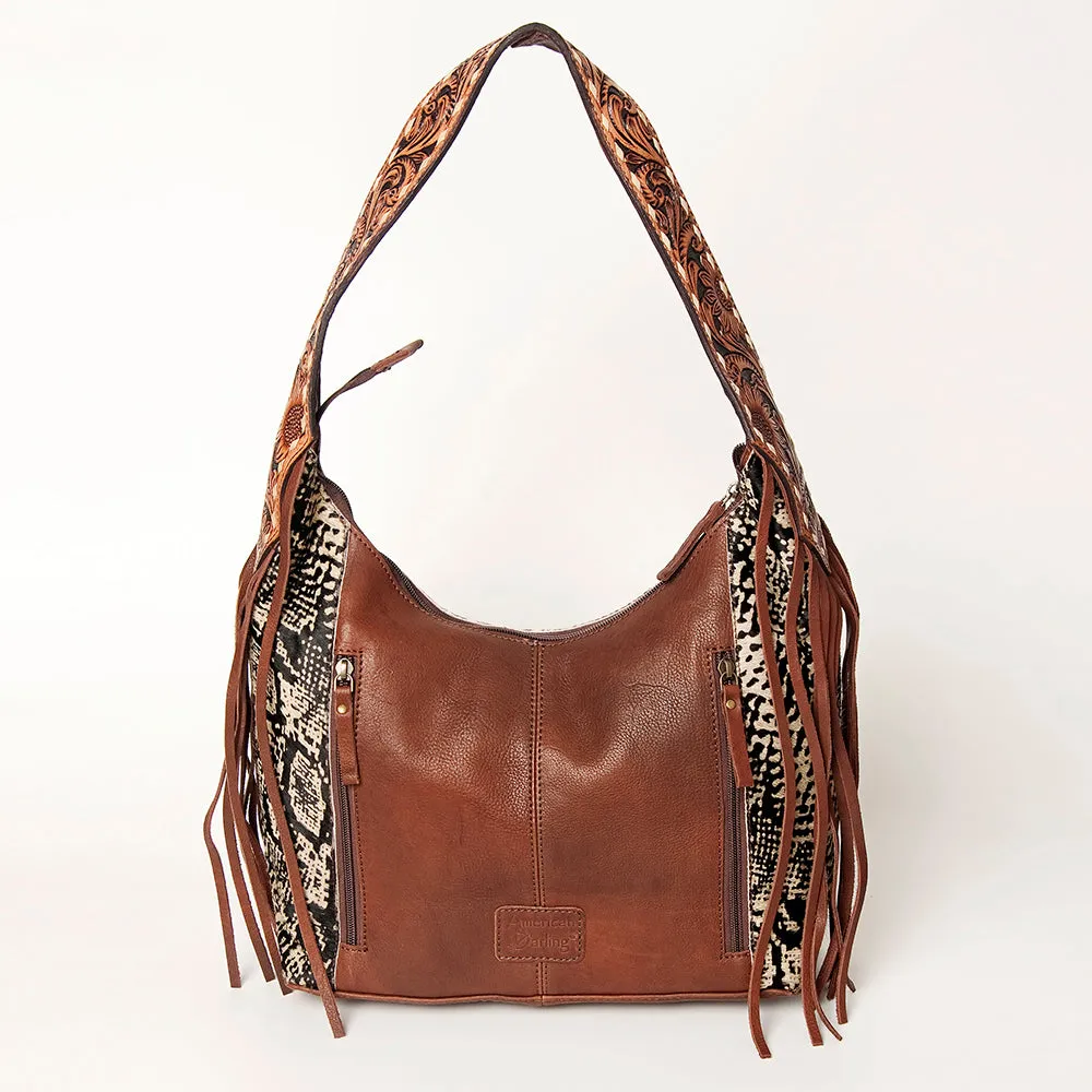 American Darling ADBGA223B Hobo Hair On Genuine Leather women bag western handbag purse