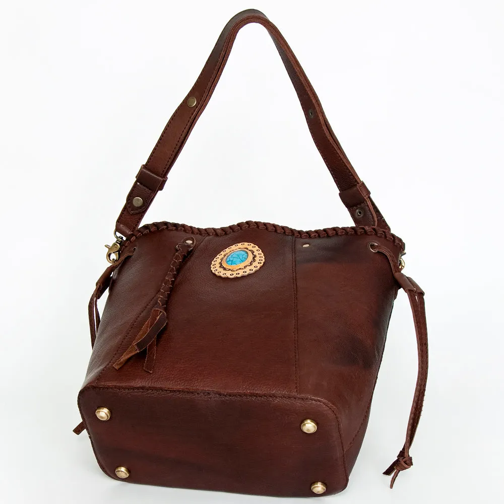 American Darling ADBGD160A Bucket Genuine Leather women bag western handbag purse