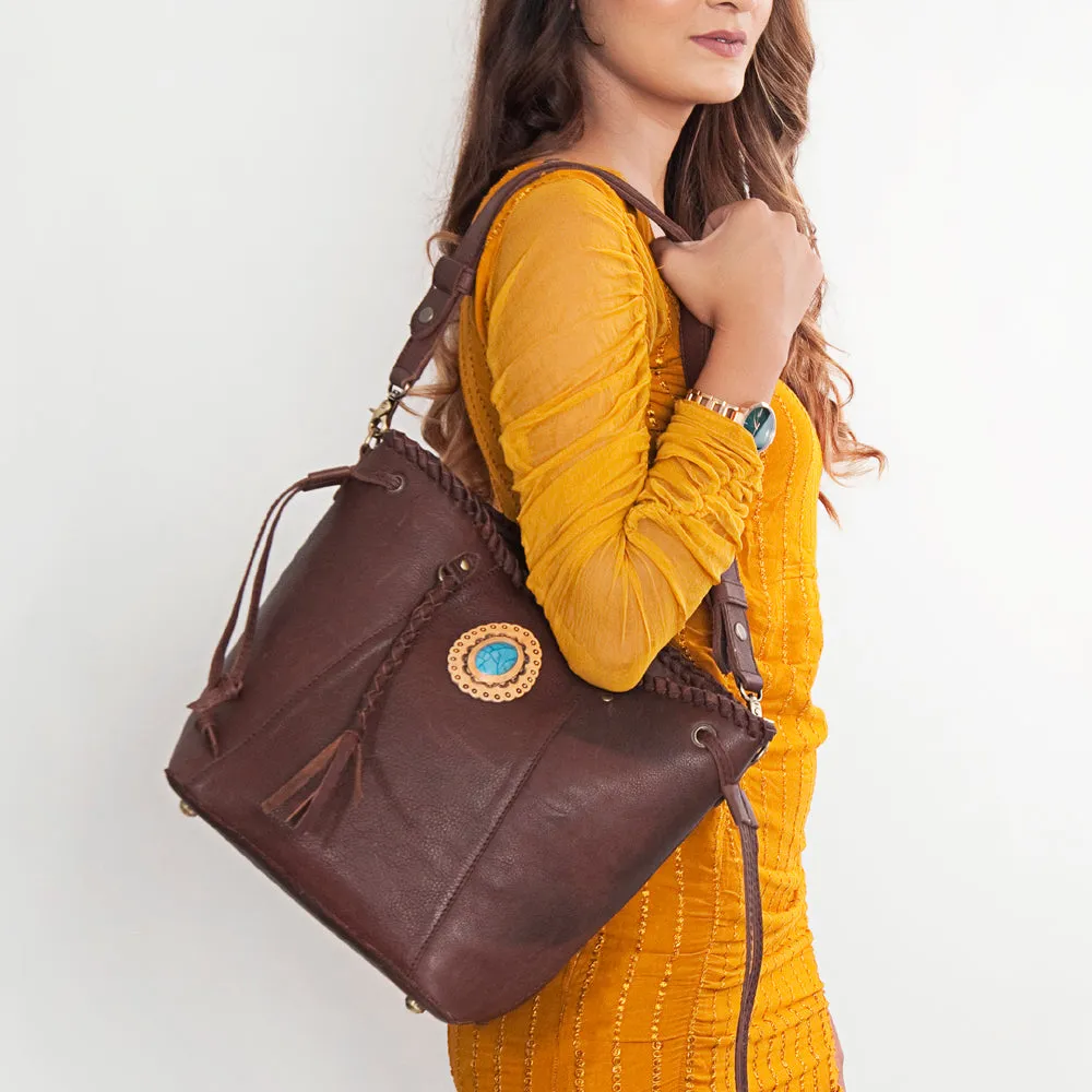American Darling ADBGD160A Bucket Genuine Leather women bag western handbag purse
