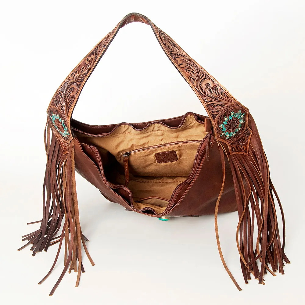 American Darling ADBGI179 Hobo Genuine Leather Women Bag Western Handbag Purse