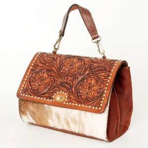 American Darling ADBGI181 Hobo Hand Tooled Hair-On Genuine Leather Women Bag Western Handbag Purse