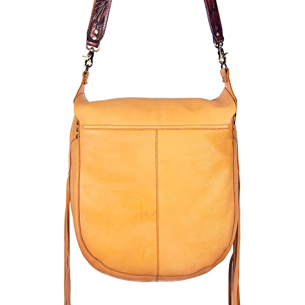 American Darling ADBGZ115 Messenger Genuine Leather Women Bag Western Handbag Purse