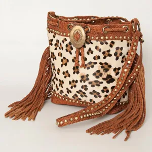 American Darling Bucket Hair On Genuine Leather Women Bag Western Handbag Purse