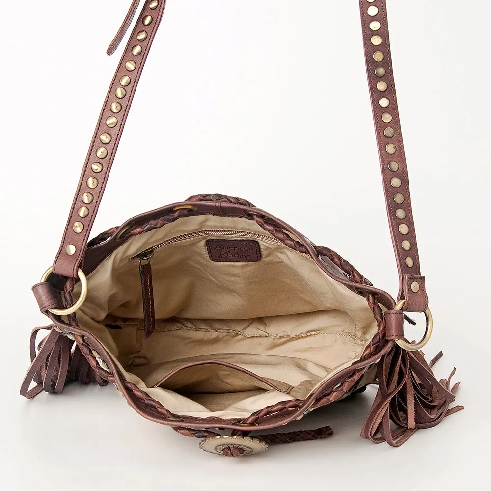 American Darling Bucket Hair On Genuine Leather Women Bag Western Handbag Purse