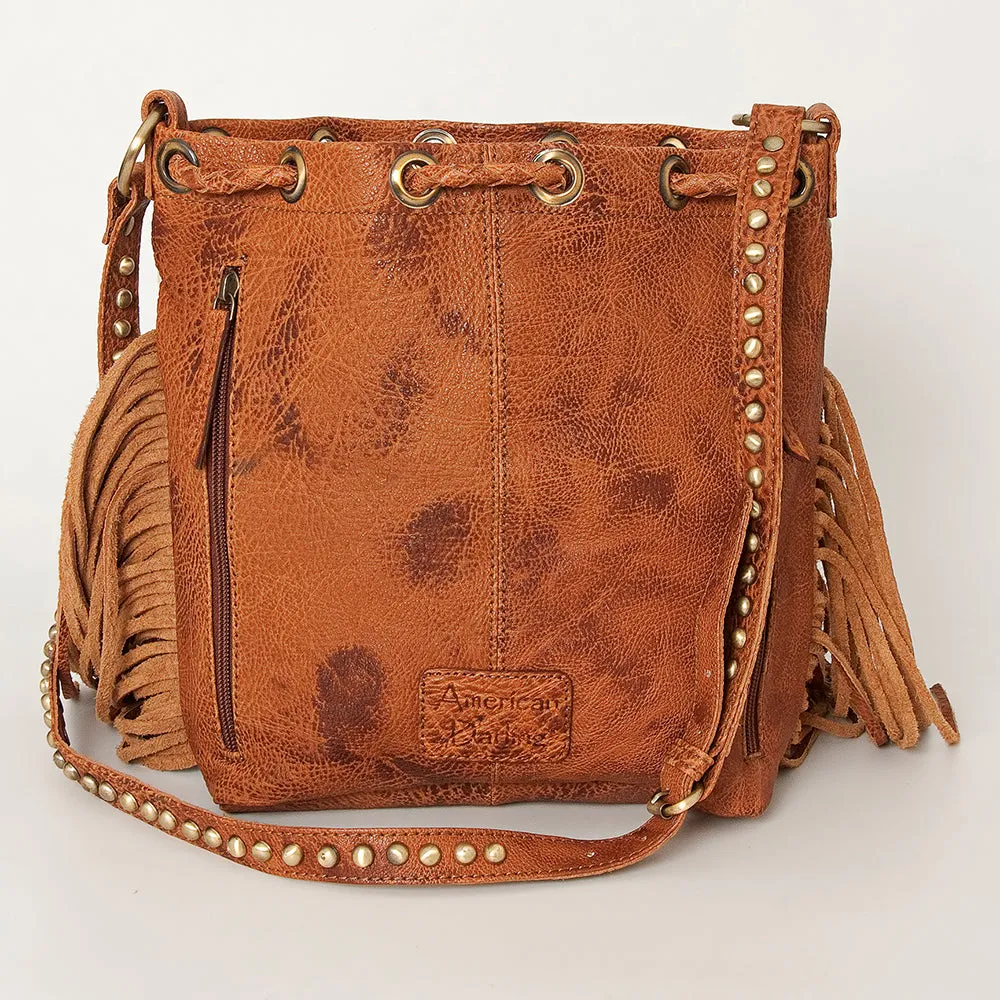 American Darling Bucket Hair On Genuine Leather Women Bag Western Handbag Purse