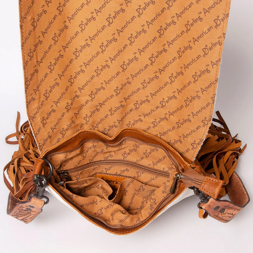 American Darling Cross Body I Hand Tooled Hair On Genuine Leather Women Bag Western Handbag Purse
