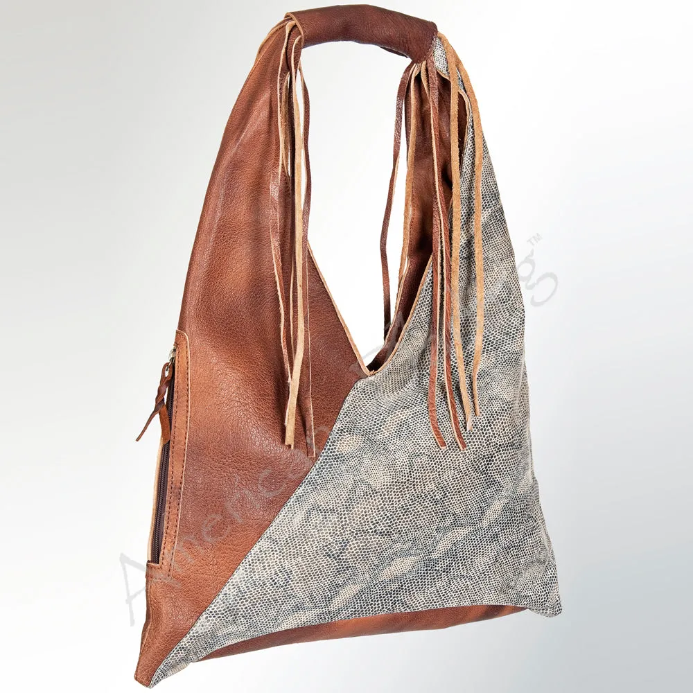 American Darling Hobo Hair On Genuine Leather Women Bag Western Handbag Purse