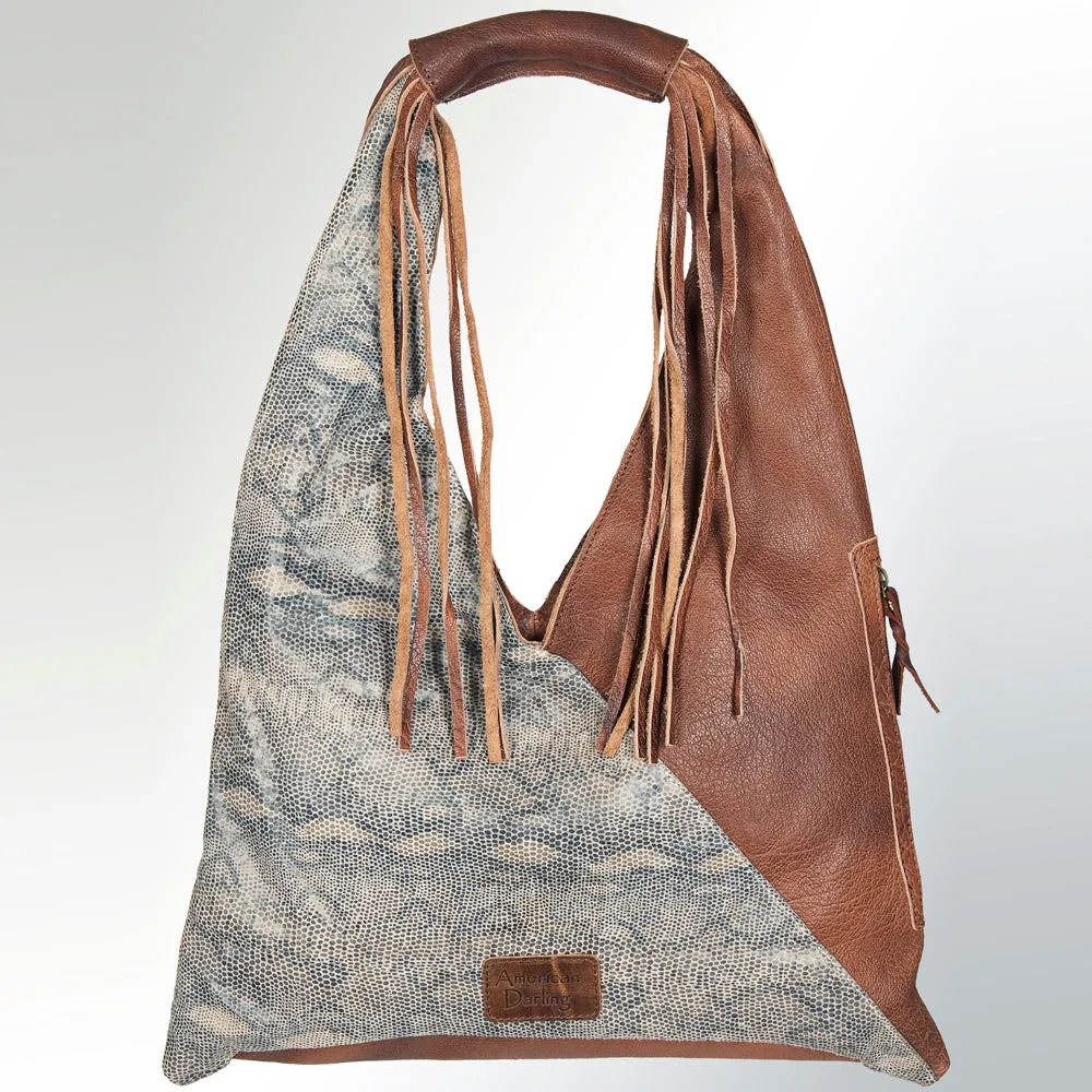 American Darling Hobo Hair On Genuine Leather Women Bag Western Handbag Purse