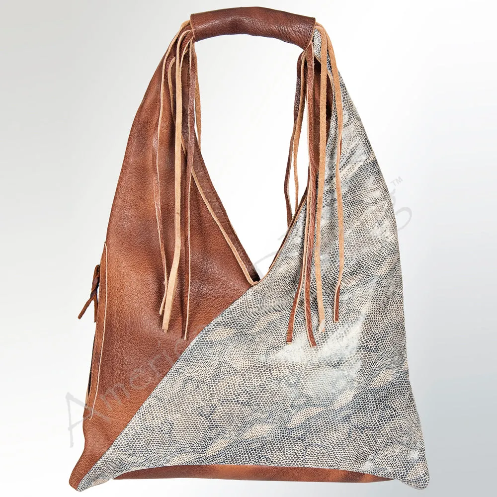 American Darling Hobo Hair On Genuine Leather Women Bag Western Handbag Purse