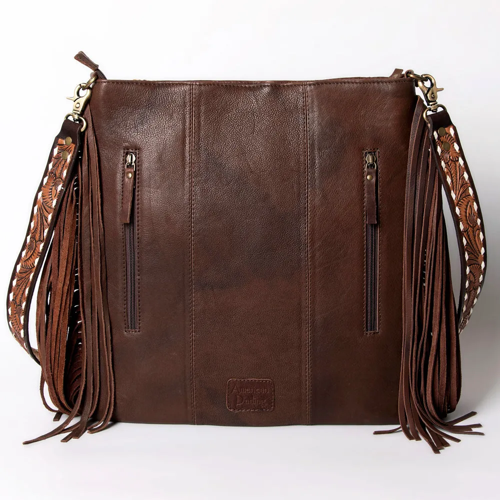 American Darling Messenger Hand Tooled Saddle Blanket Genuine Leather women bag western handbag purse
